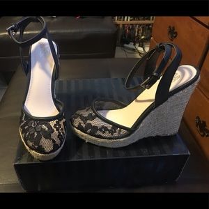 Victoria’s Secret Laced ankle wedge size 7.5
